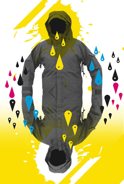 Ilustraci�n de un flyer de SATOBOY